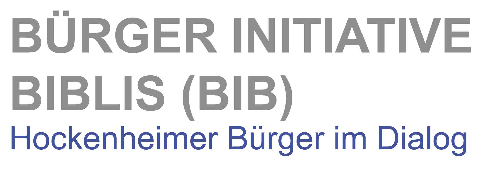 Logo BÜRGER INITIATIVE HOCKENHEIM - Hockenheimer Bürger im Dialog